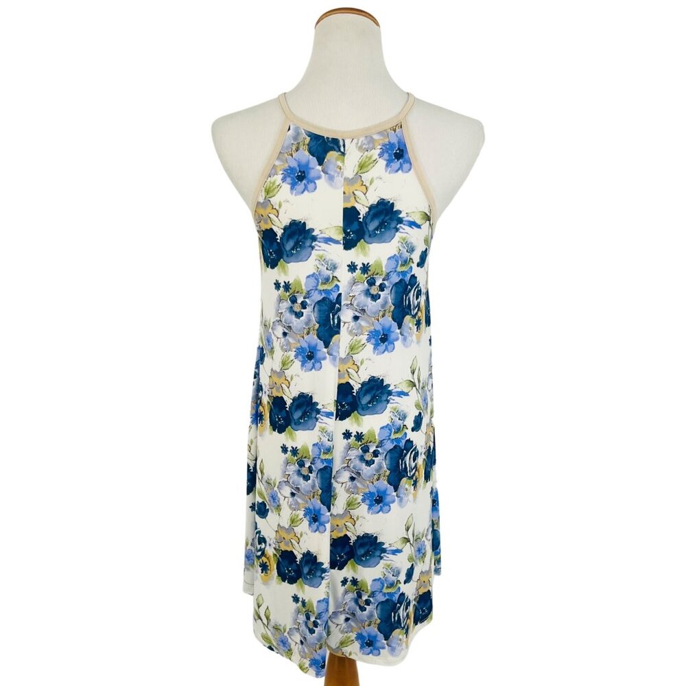 NWT Blue Ditsy Floral Lace Crochet Mini Dress | Cottagecore Coquette Soft Girl L - Picture 8 of 15